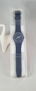 New Navy Swatch with White Polka Dots